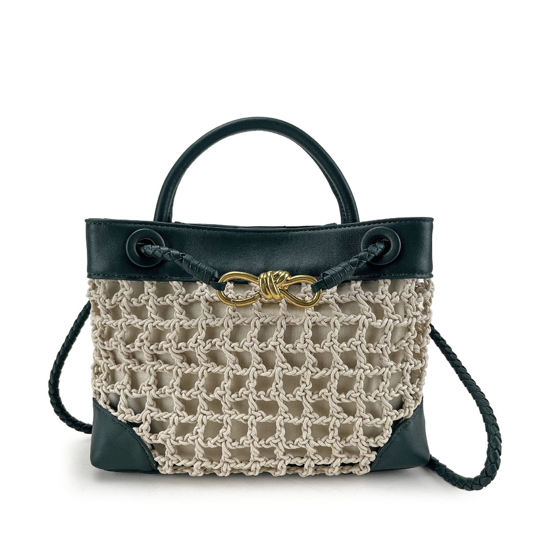 Rope net bag back view