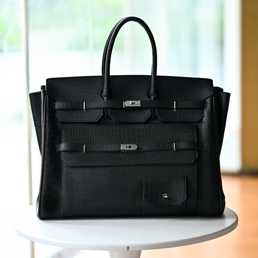 The Executive Croc Tote