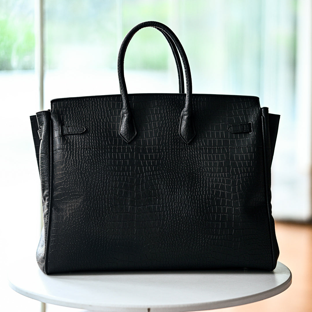 The Executive Croc Tote