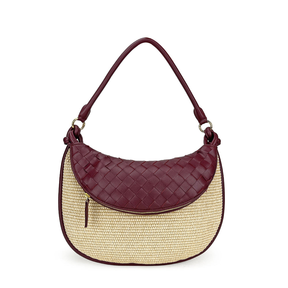 Leather flap bag detail