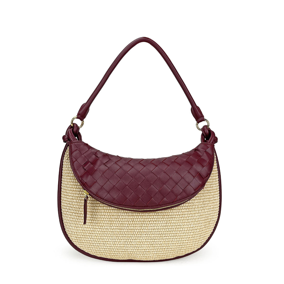 Leather flap bag detail