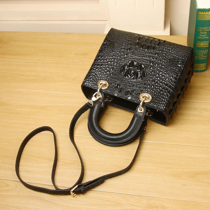 Mini Croc Leather Handbag