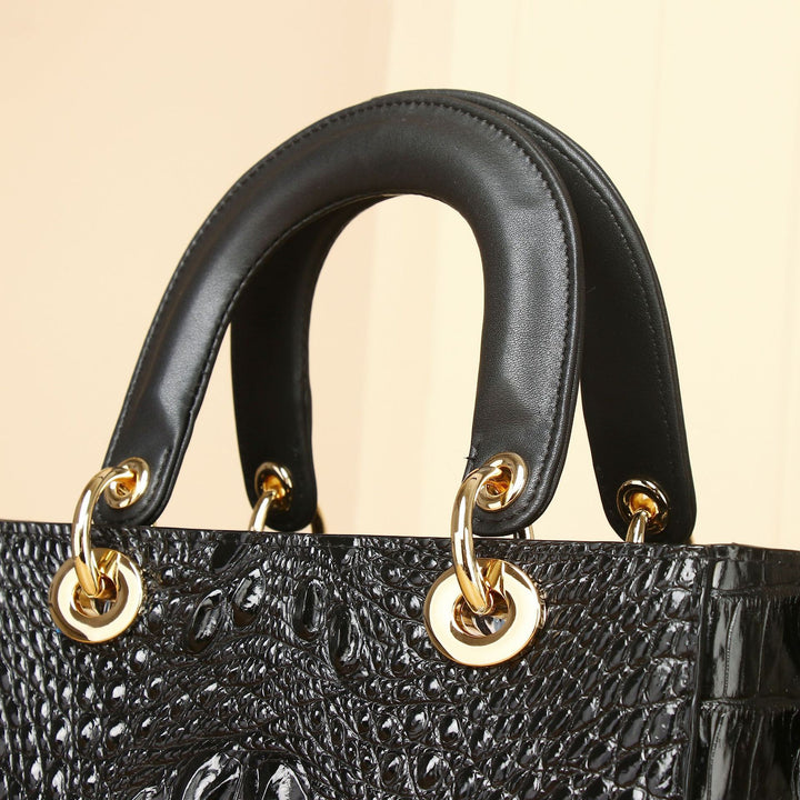 Mini Croc Leather Handbag