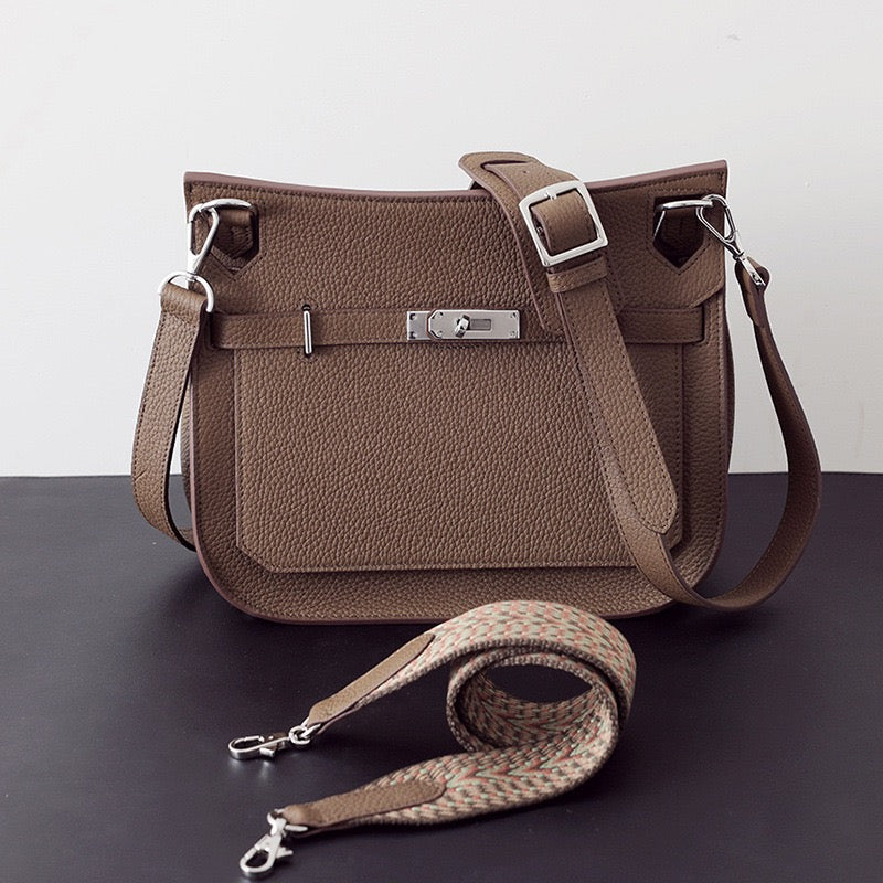 Premium Cowhide Leather Shoulder Bag