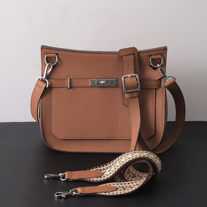 Premium Cowhide Leather Shoulder Bag