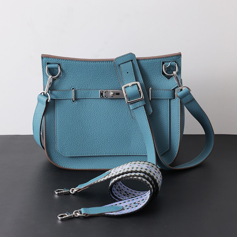 Premium Cowhide Leather Shoulder Bag