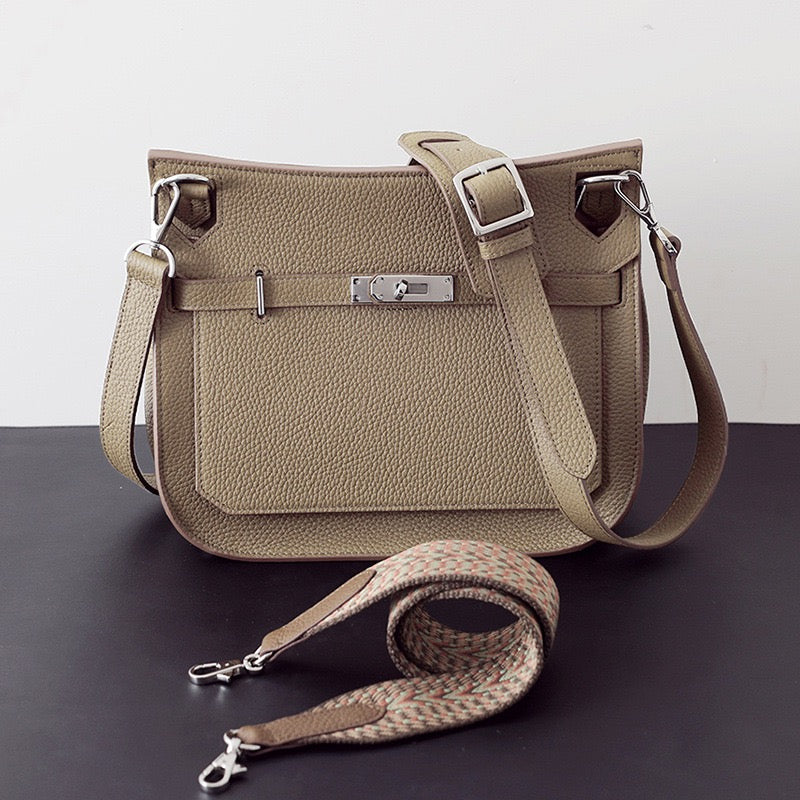 Premium Cowhide Leather Shoulder Bag