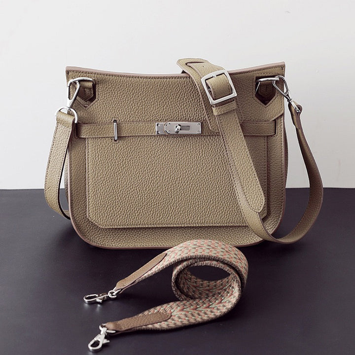 Premium Cowhide Leather Shoulder Bag