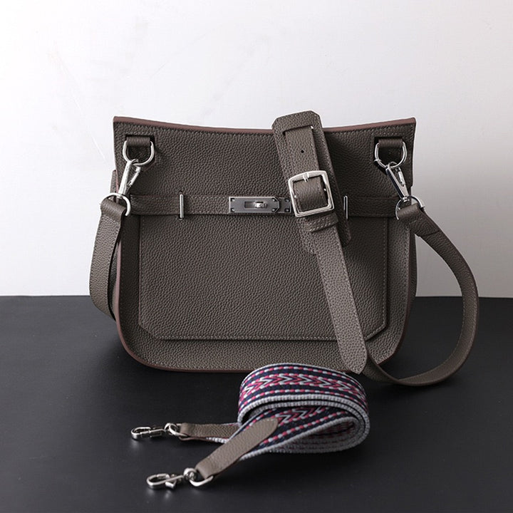 Premium Cowhide Leather Shoulder Bag