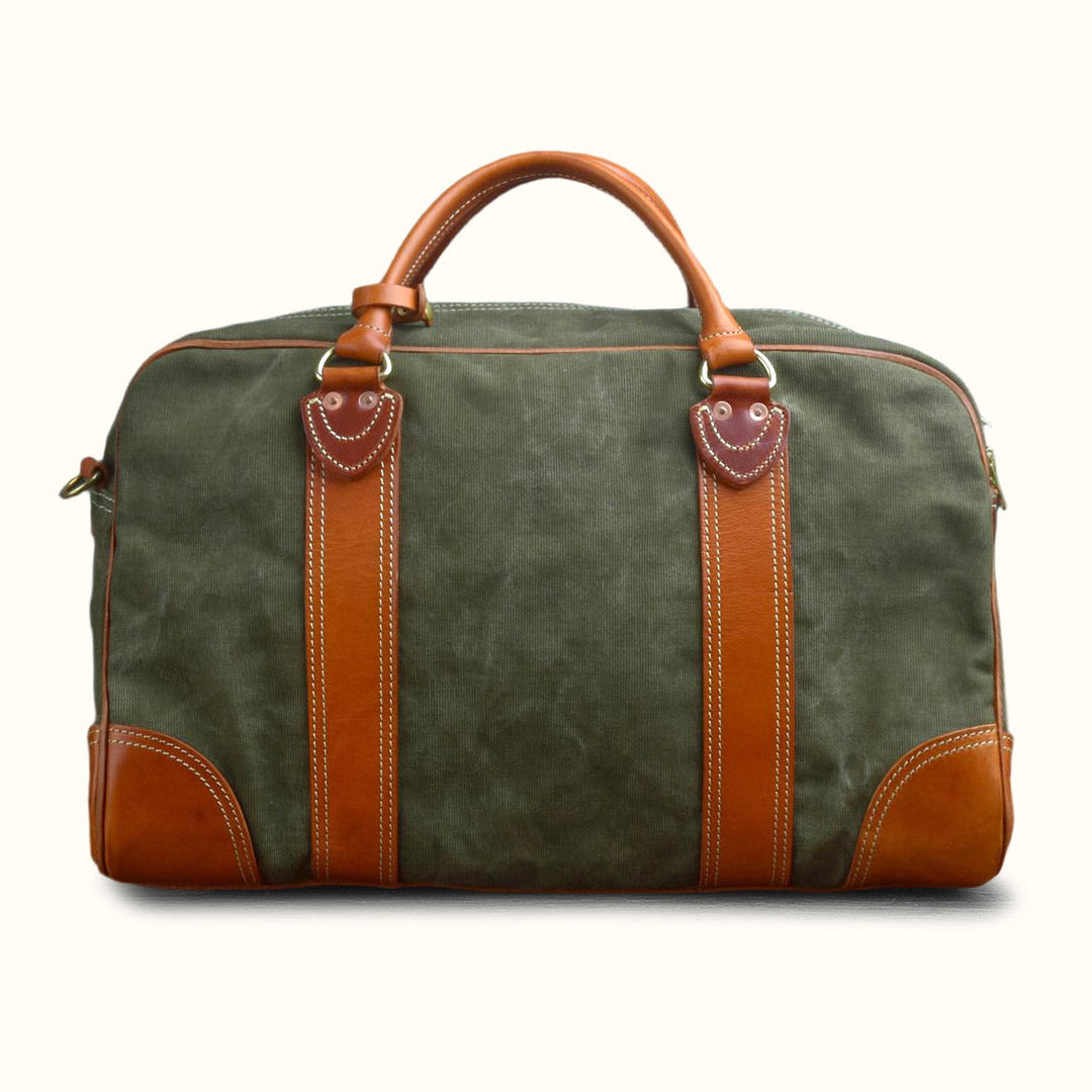 Vintage Canvas &amp; Leather Weekender Bag