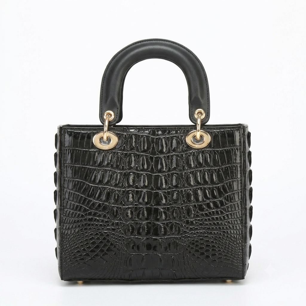 Mini Croc Leather Handbag