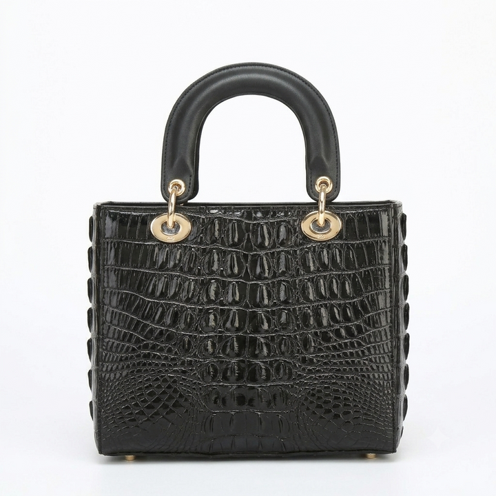 Mini Croc Leather Handbag