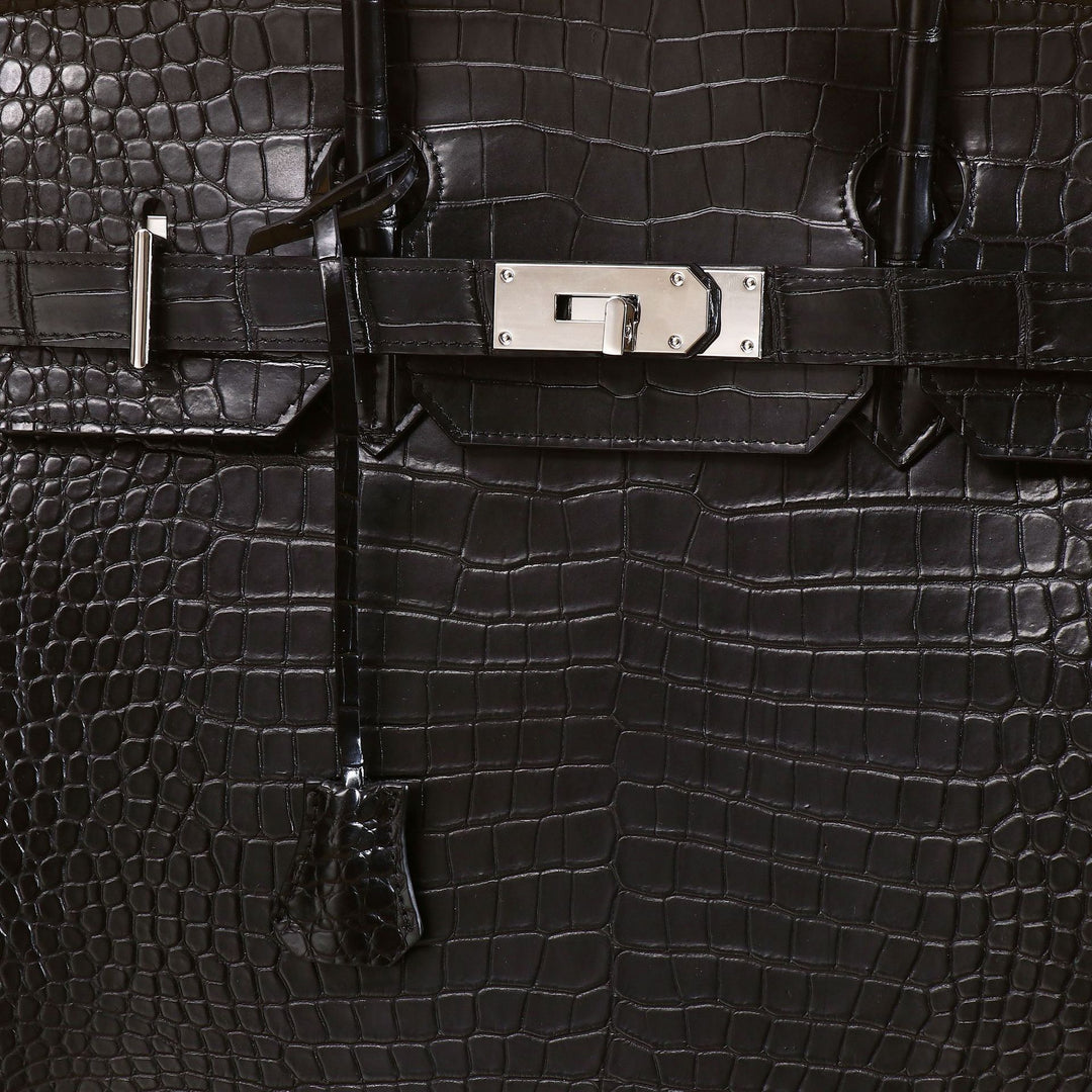 The Matte Croc Grand Tote