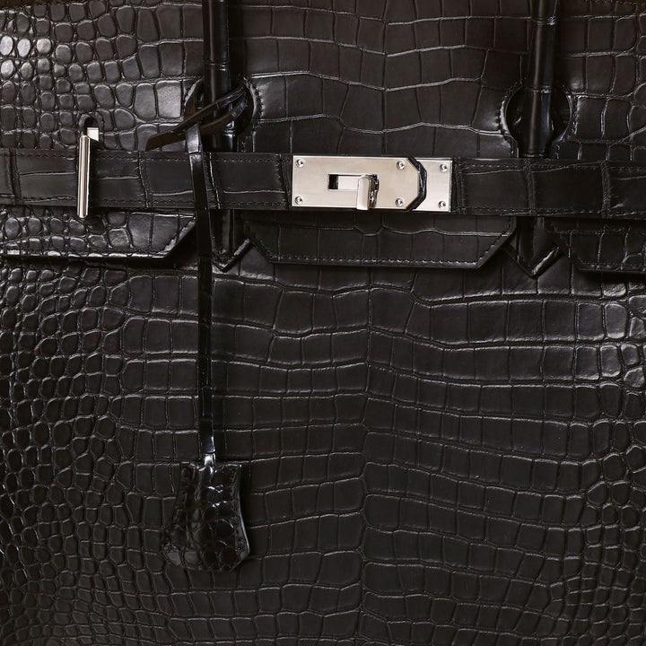 The Matte Croc Grand Tote