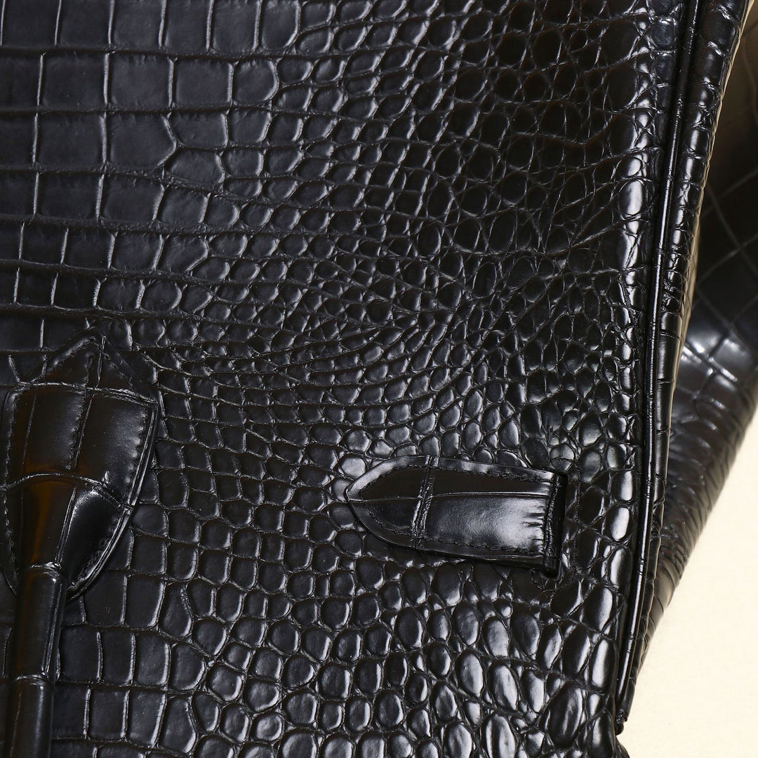 The Matte Croc Grand Tote