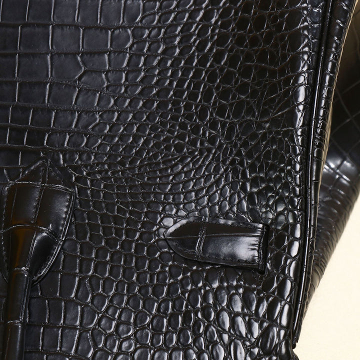 The Matte Croc Grand Tote
