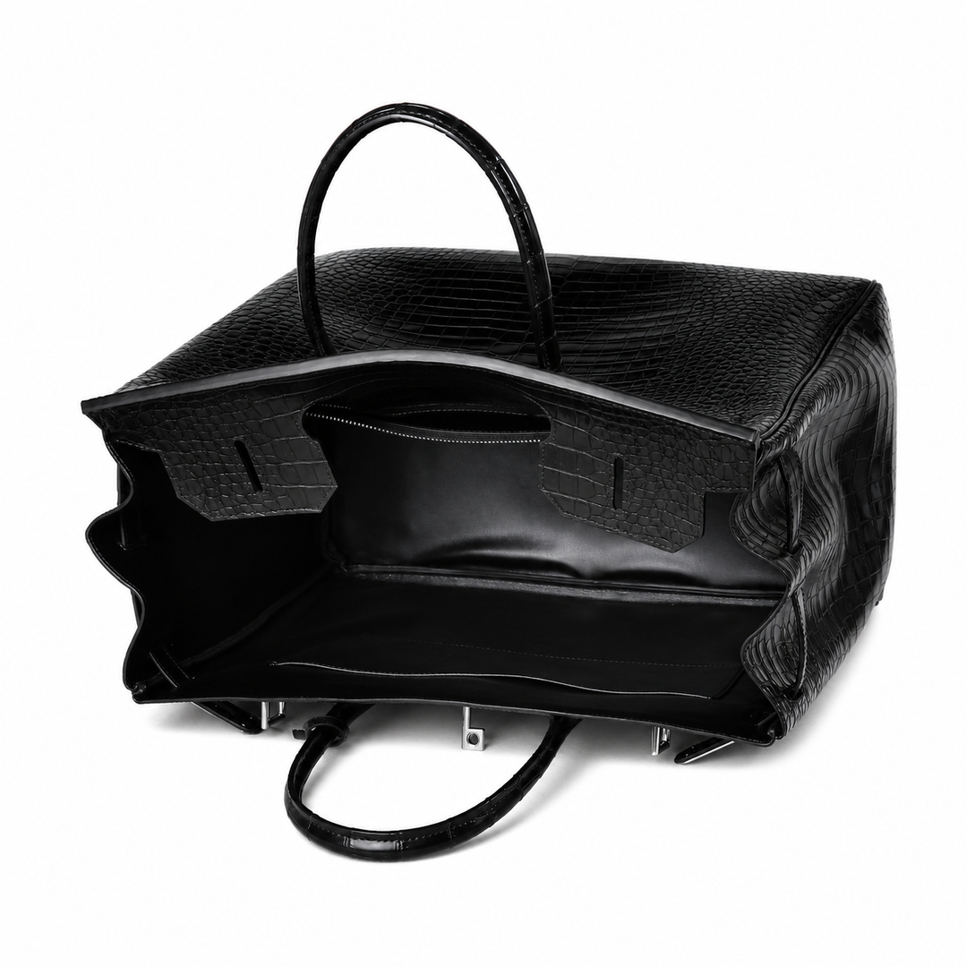 The Matte Croc Grand Tote
