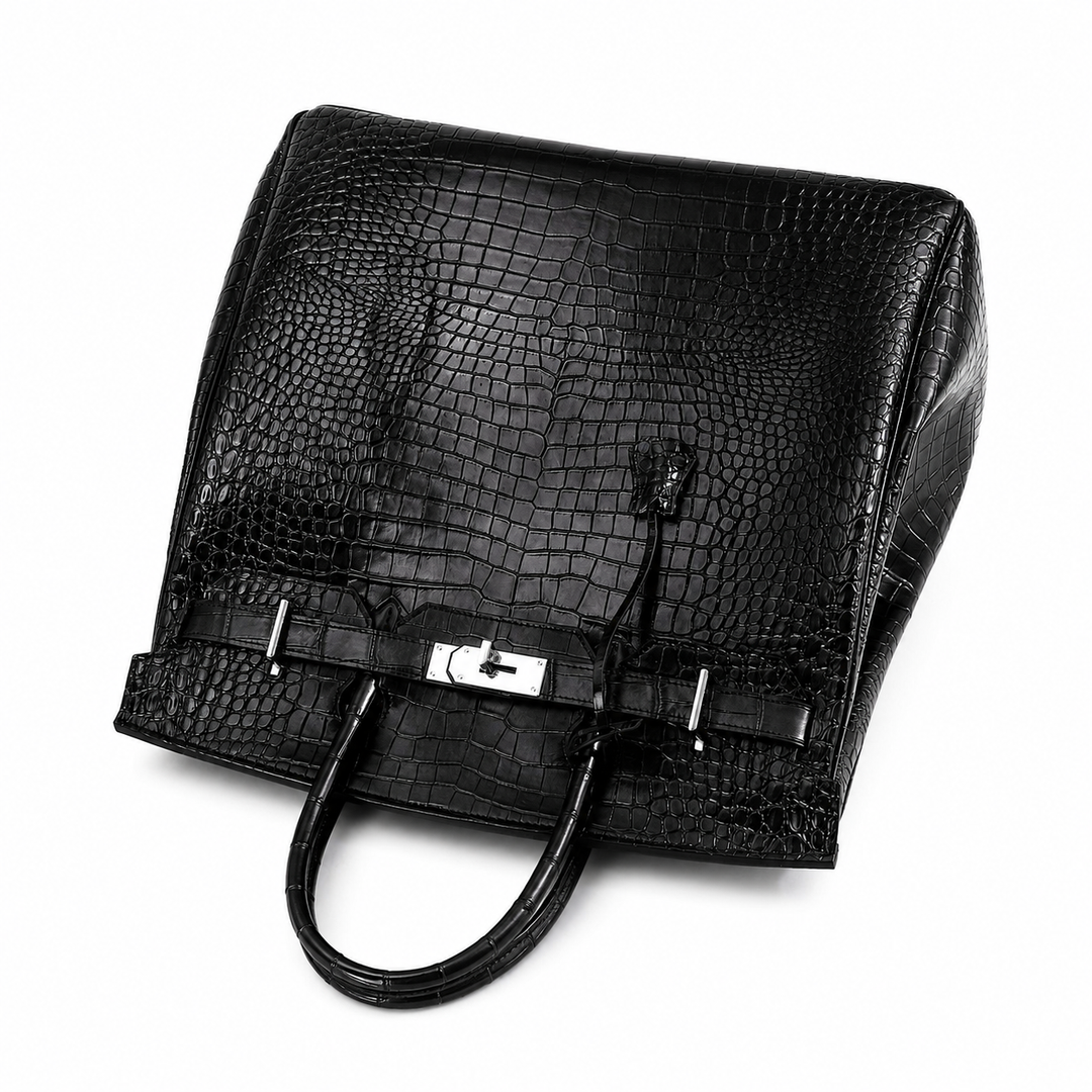 The Matte Croc Grand Tote