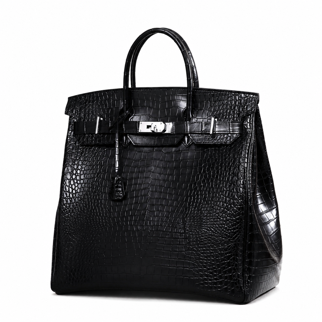 The Matte Croc Grand Tote