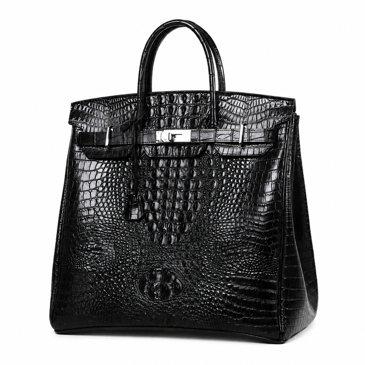 The Sculpted Croc Grand Tote