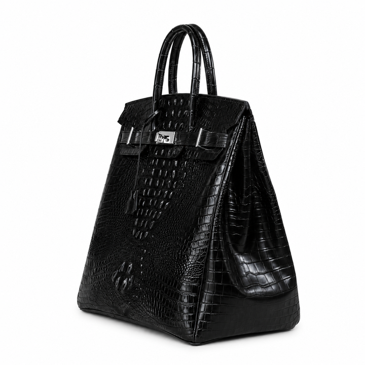 The Sculpted Croc Grand Tote