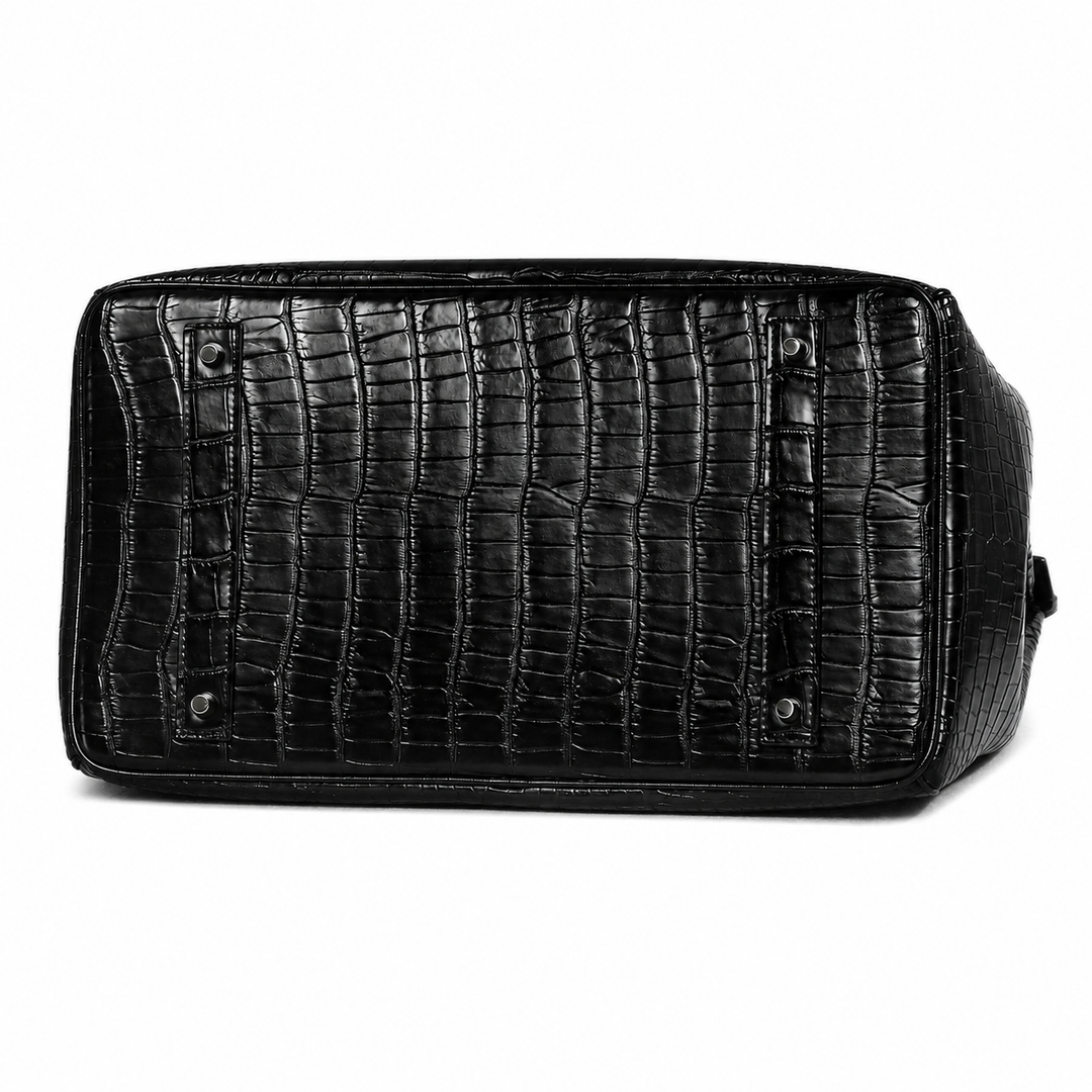 The Sculpted Croc Grand Tote