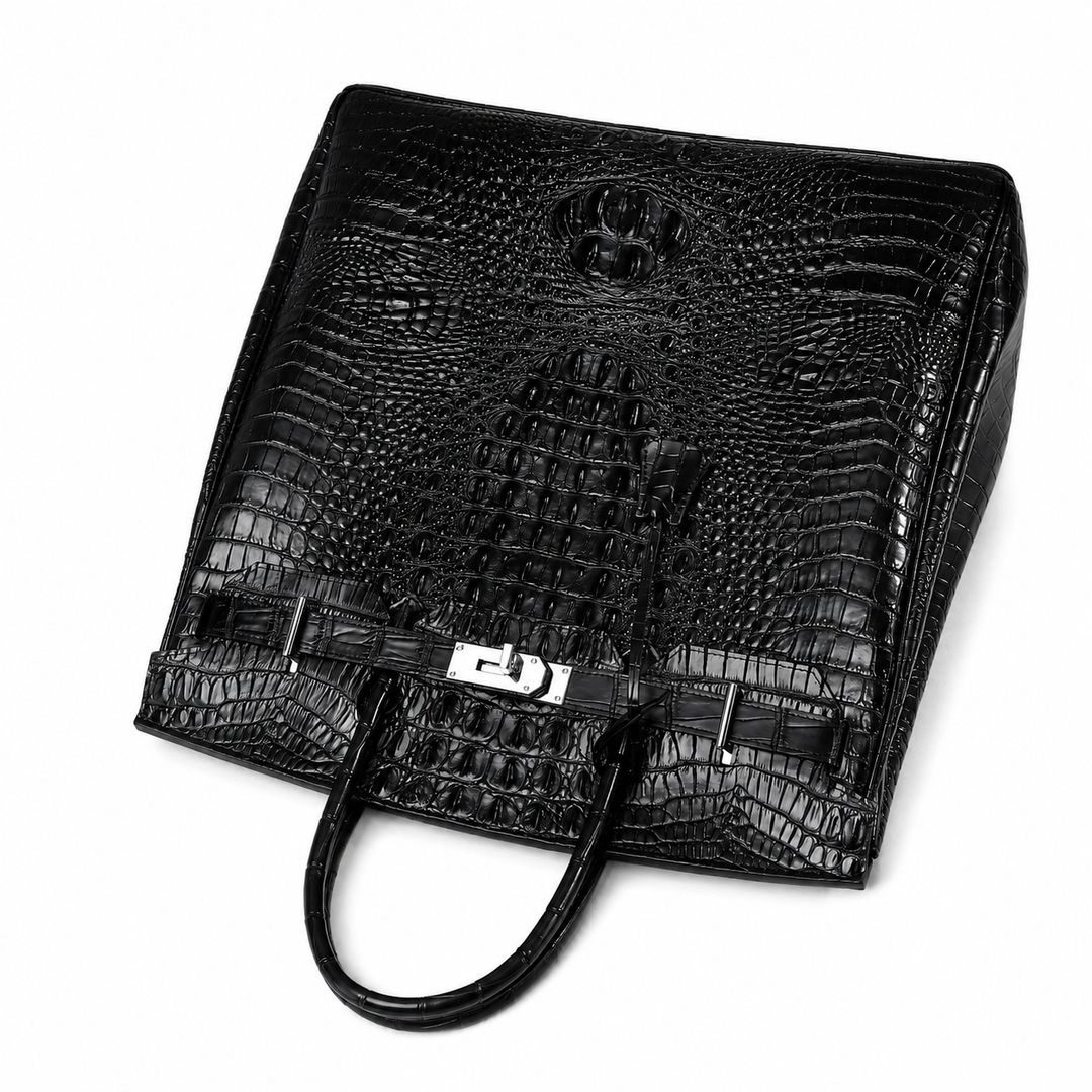 The Sculpted Croc Grand Tote