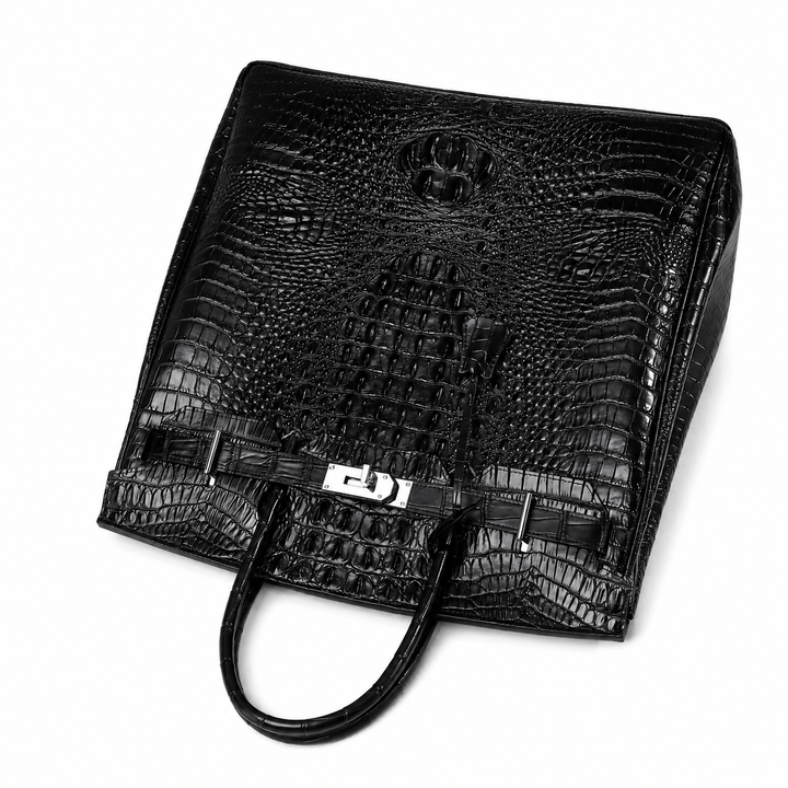 The Sculpted Croc Grand Tote