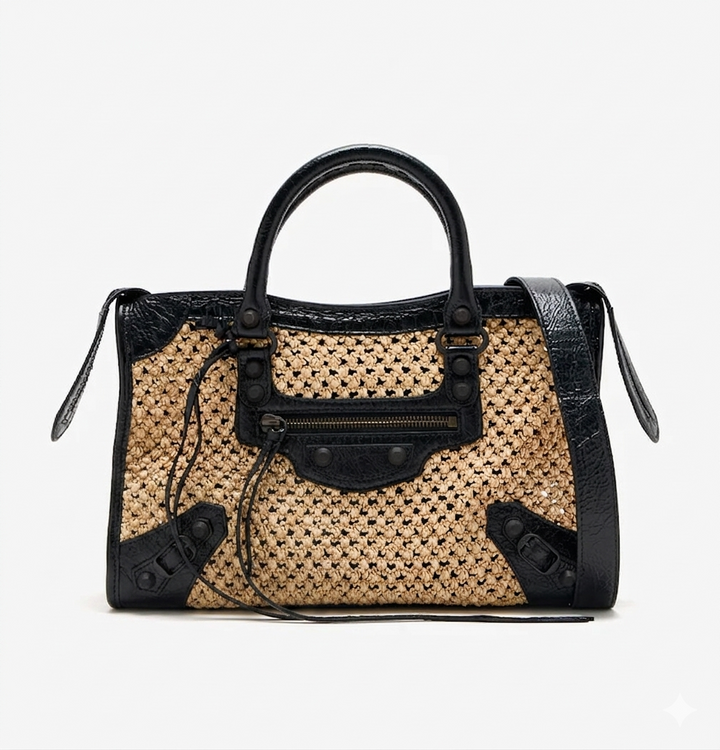 Raffia Texture Summer Tote | Chic Beach to City Handbag