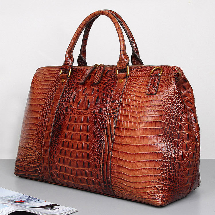 Croc duffel bag interior