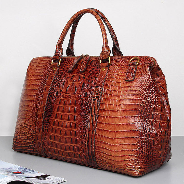 Croc duffel bag interior