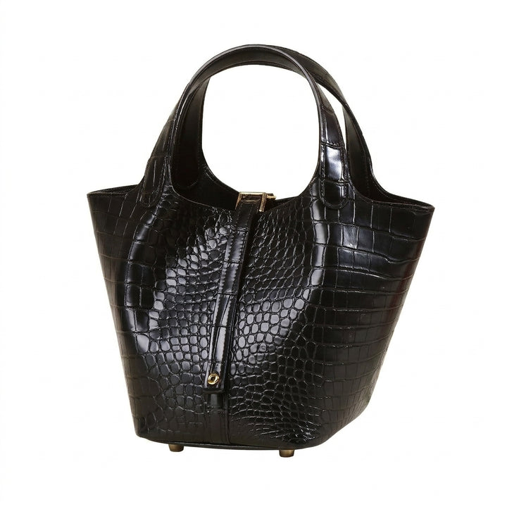 Noir Croc Bucket