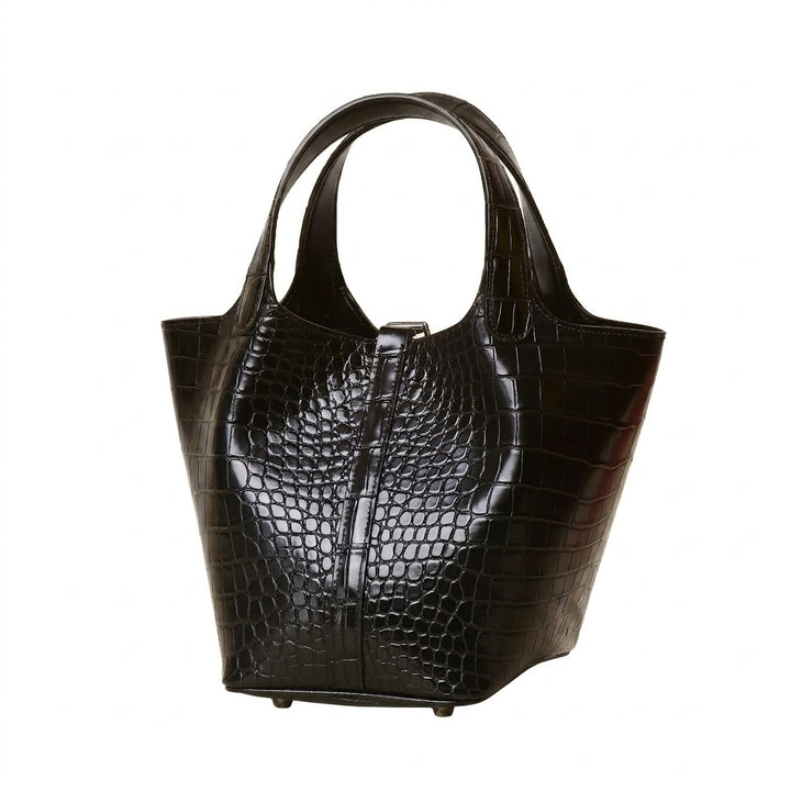 Noir Croc Bucket