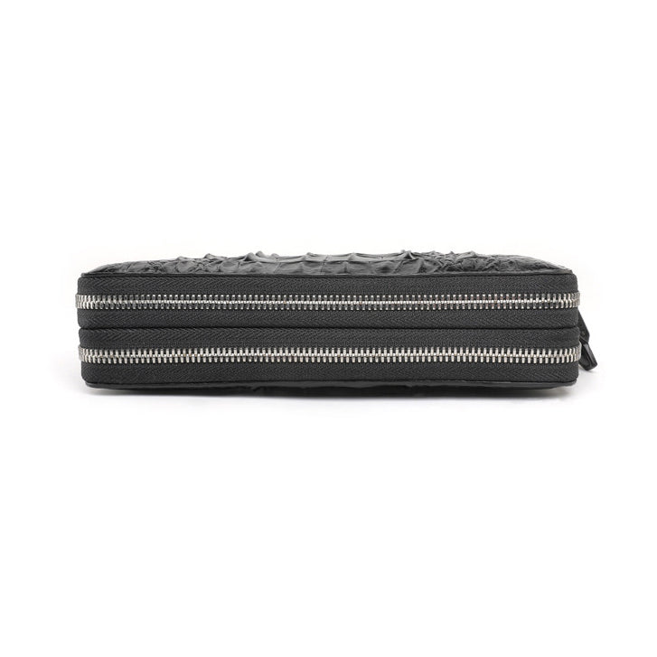 Double zip wallet interior
