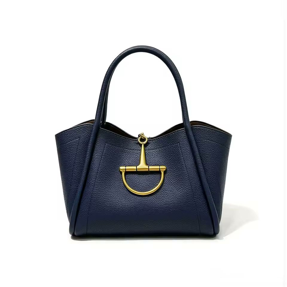 Horsebit Leather Tote Bag