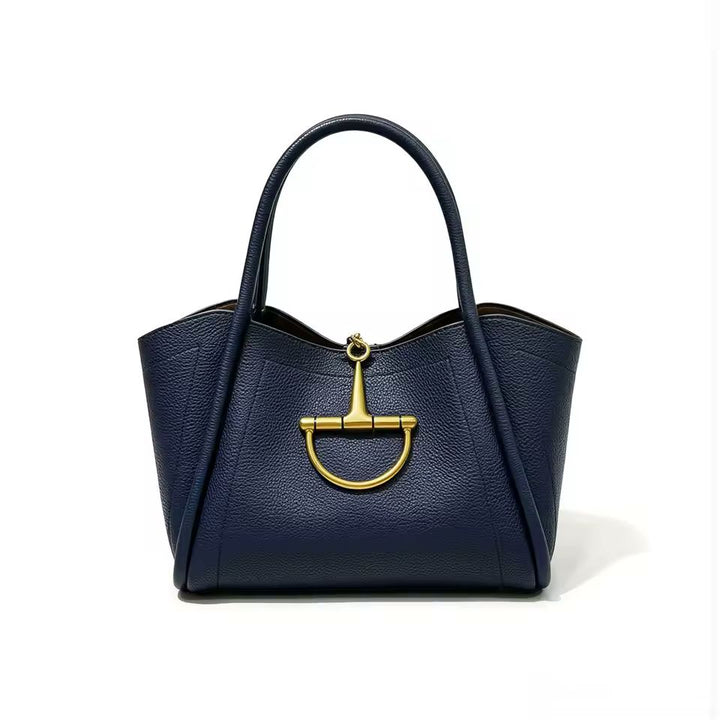 Horsebit Leather Tote Bag