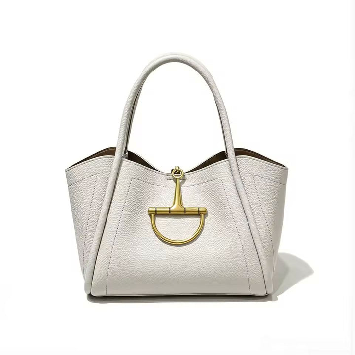 Horsebit Leather Tote Bag