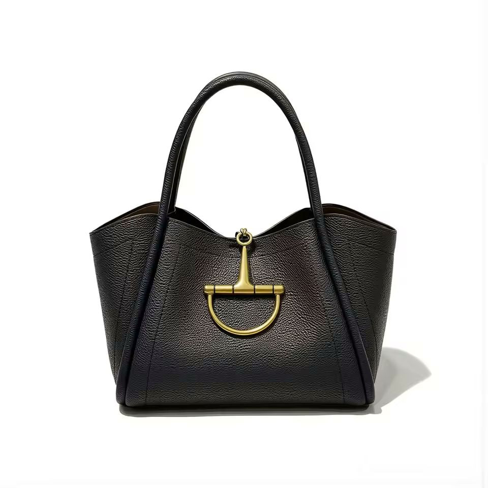 Horsebit Leather Tote Bag