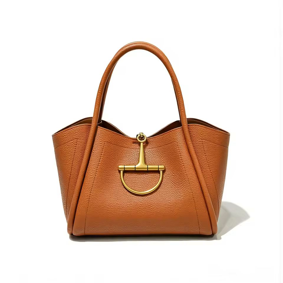 Horsebit Leather Tote Bag