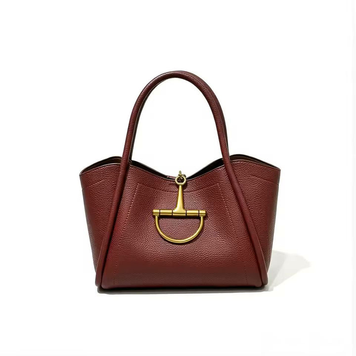 Horsebit Leather Tote Bag