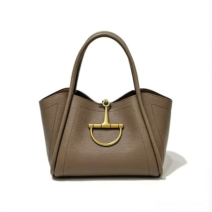Horsebit Leather Tote Bag