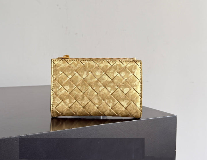 Gold wallet side view