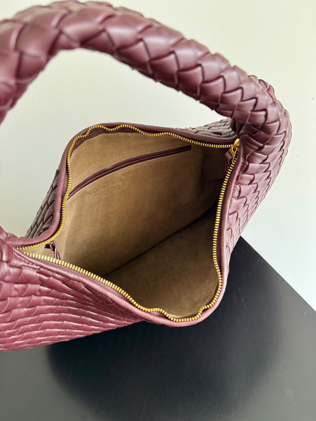 Intrecciato Woven Leather Shoulder Bag