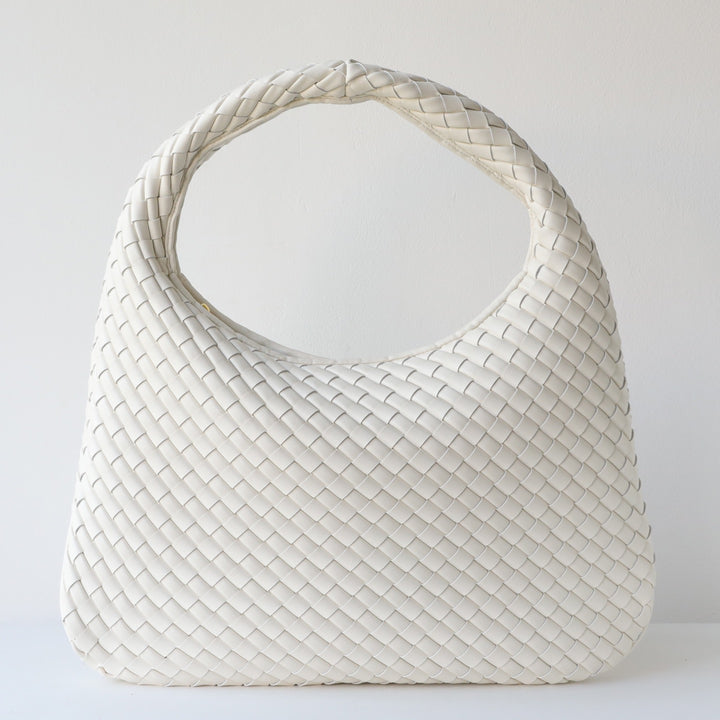 Intrecciato Woven Leather Shoulder Bag
