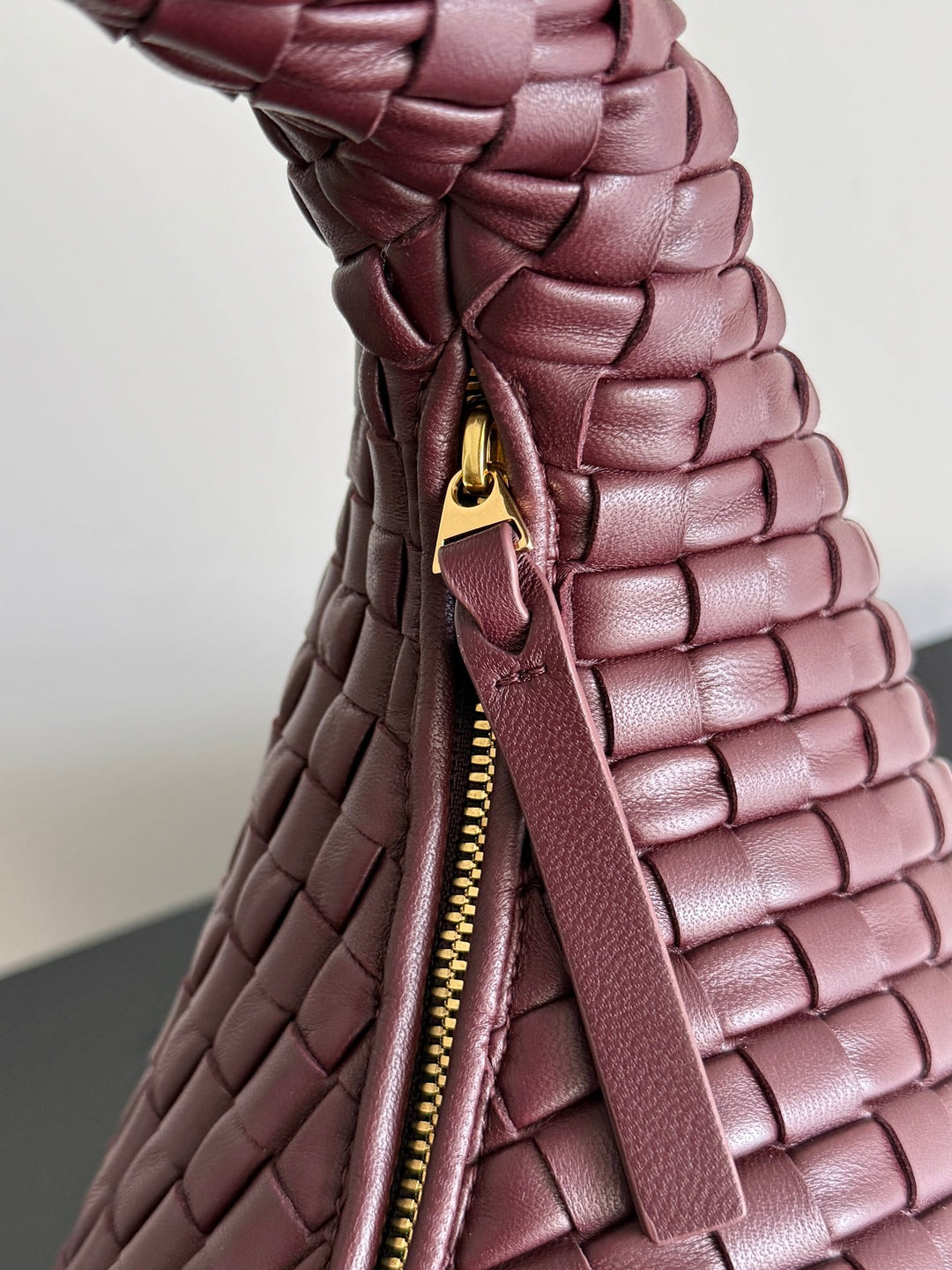 Intrecciato Woven Leather Shoulder Bag