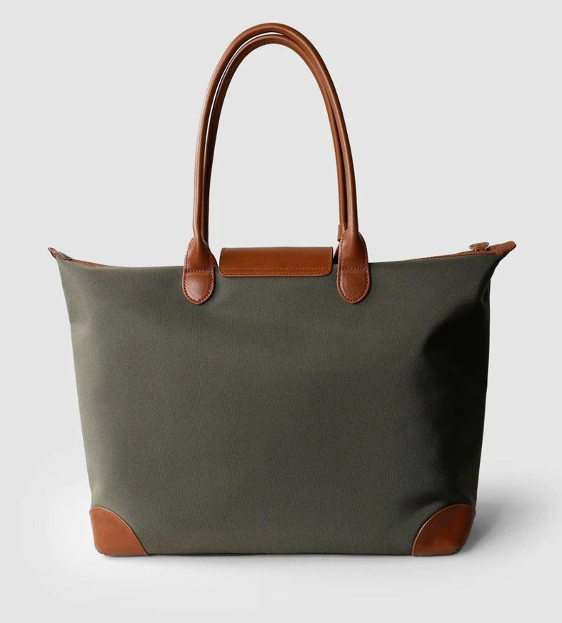 Lightweight waterproof tote for travel and work