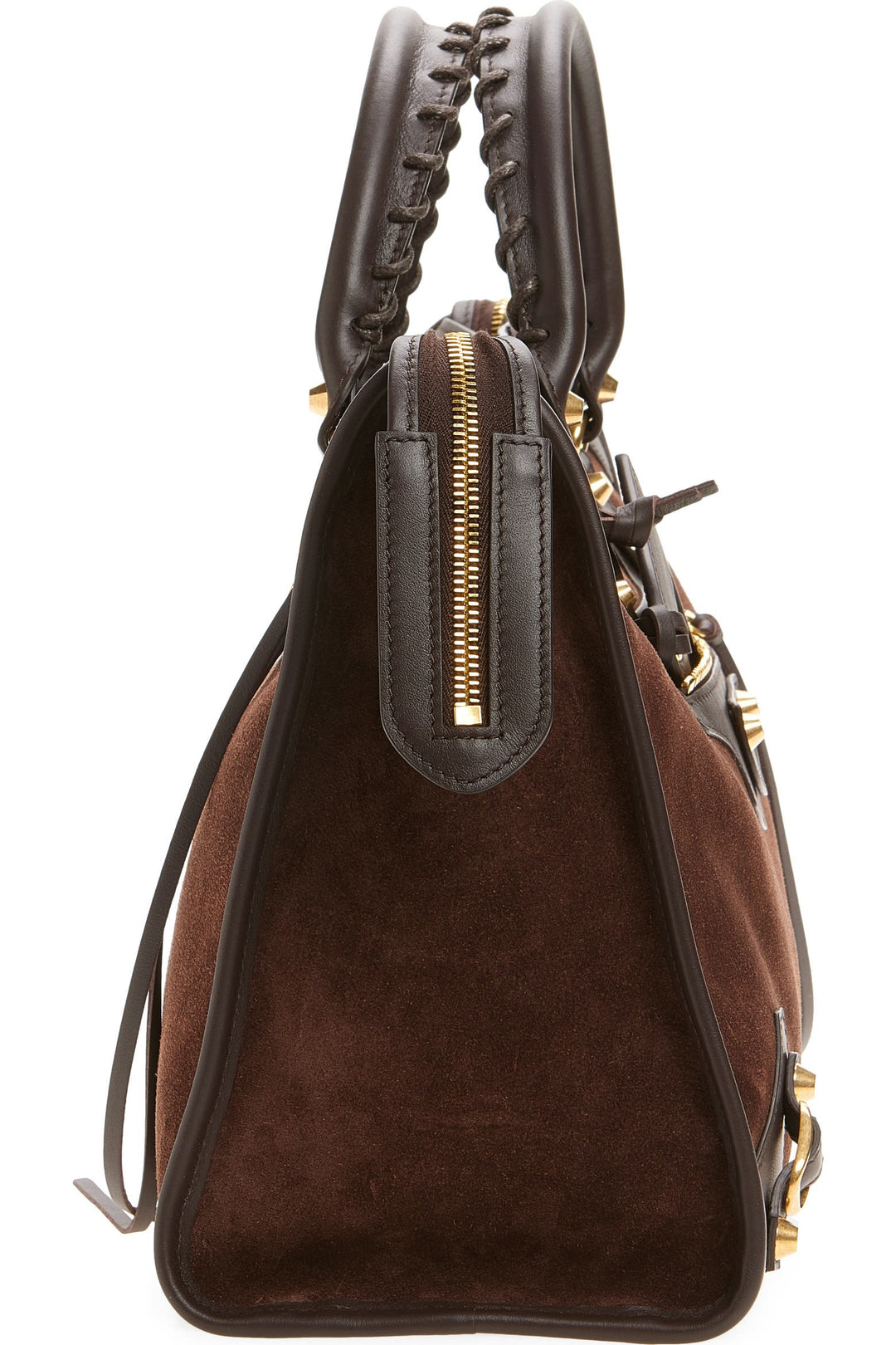 Namrico Le City suede tote bag with dust bag included flat lay product shot
